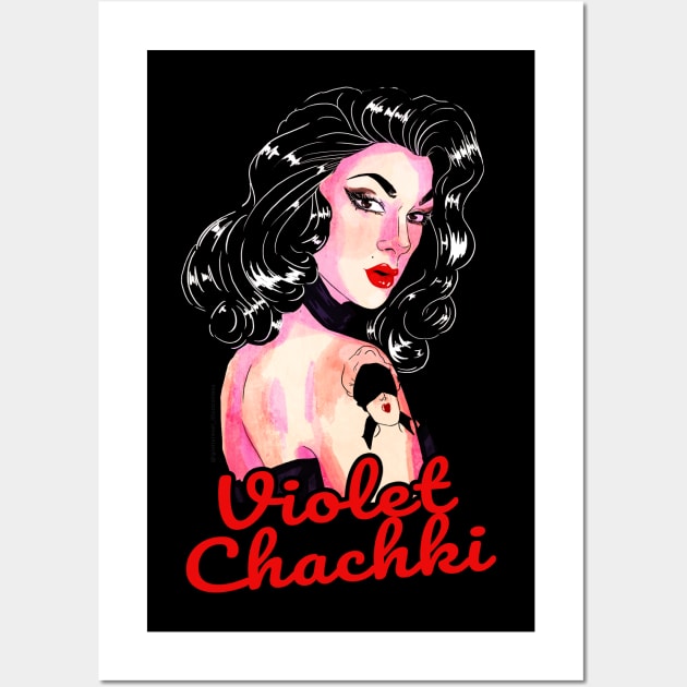 Violet Chachki Shirt Wall Art by giuliarenzi